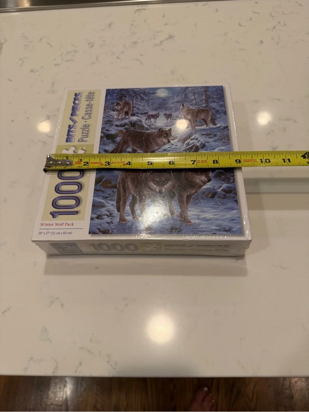Bits and Pieces Winter Wolf Pack 1000 Piece Jigsaw Puzzle NEW Sealed Wildlife